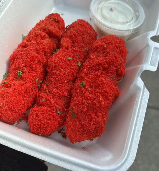 Hot Cheeto Fried Pickles